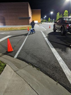 New crosswalk before refinishing