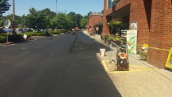 Paving Grocery Store Parking Lot
